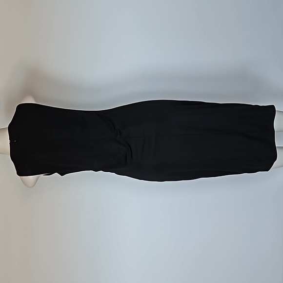 INC International Concepts sleeveless black ruched front dress-L - Picture 4 of 8